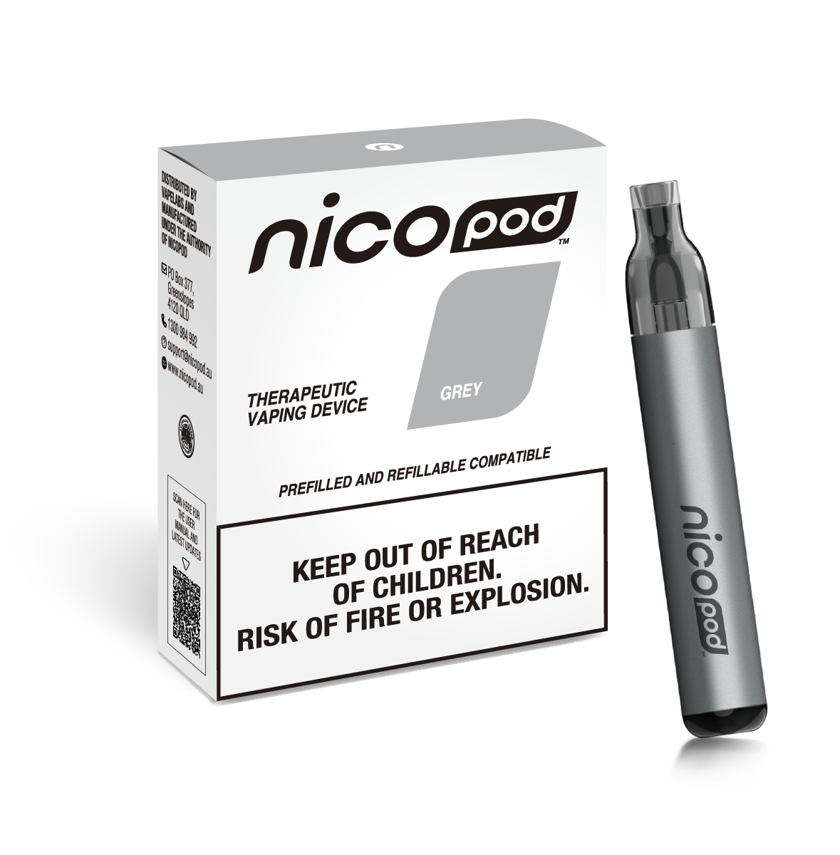NICOPOD THERAPEUTIC VAPING DEVICE (2ML)